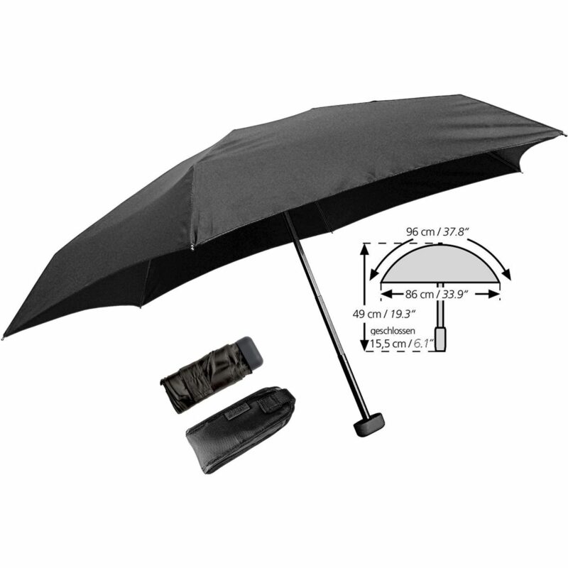 Euroschirm Dainty Regenschirm (Schwarz)