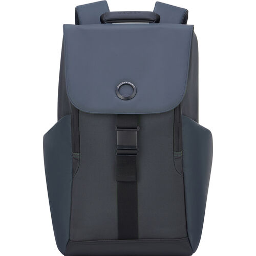 Delsey Securflap Laptop-Rucksack 15" 45,5 cm, schwarz/grau